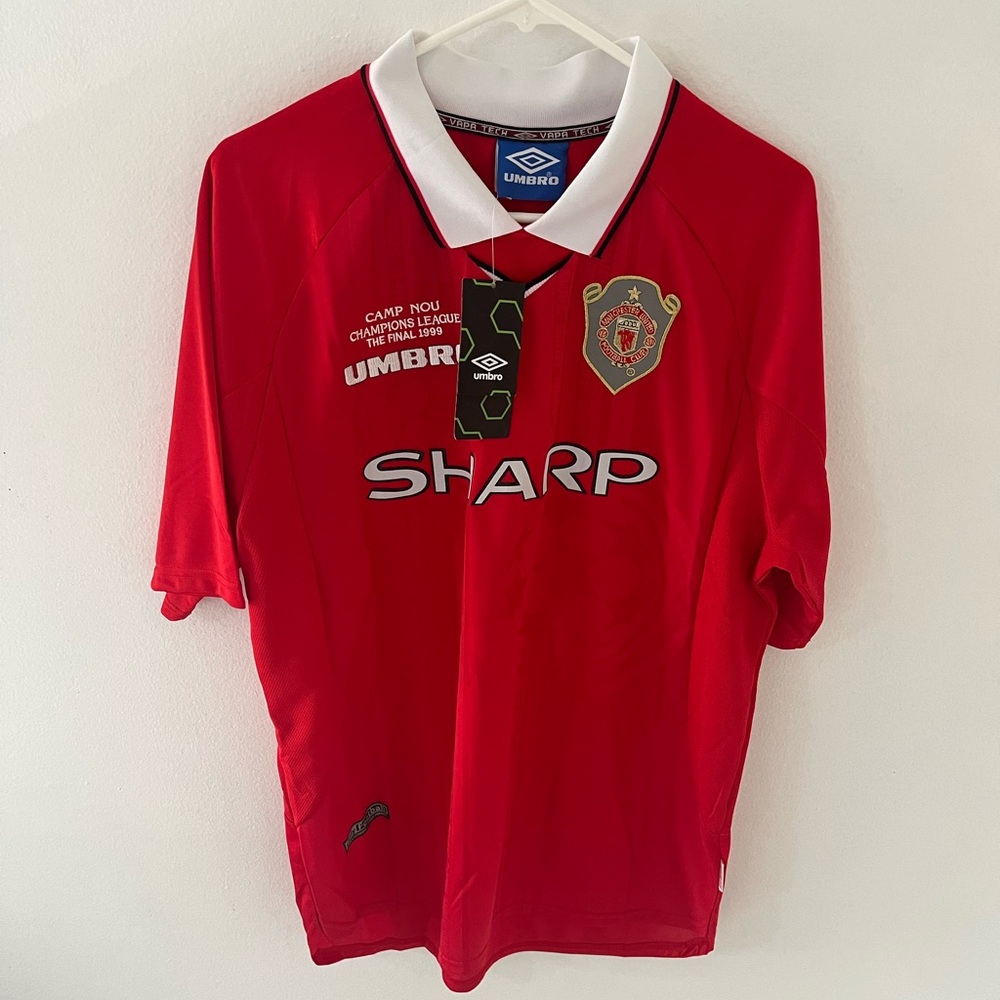 NWT Umbro Manchester United Champions League Final Dwight Yorke Kit, Size: XXL